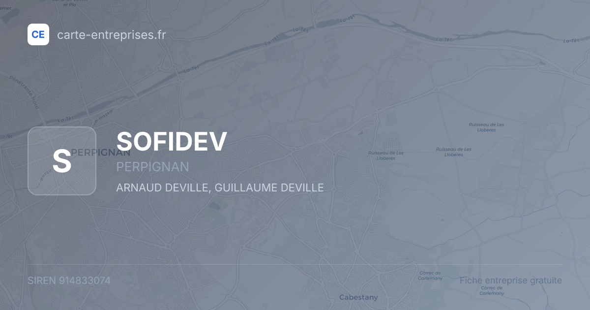 SOFIDEV — 914833074 — fiche entreprise
