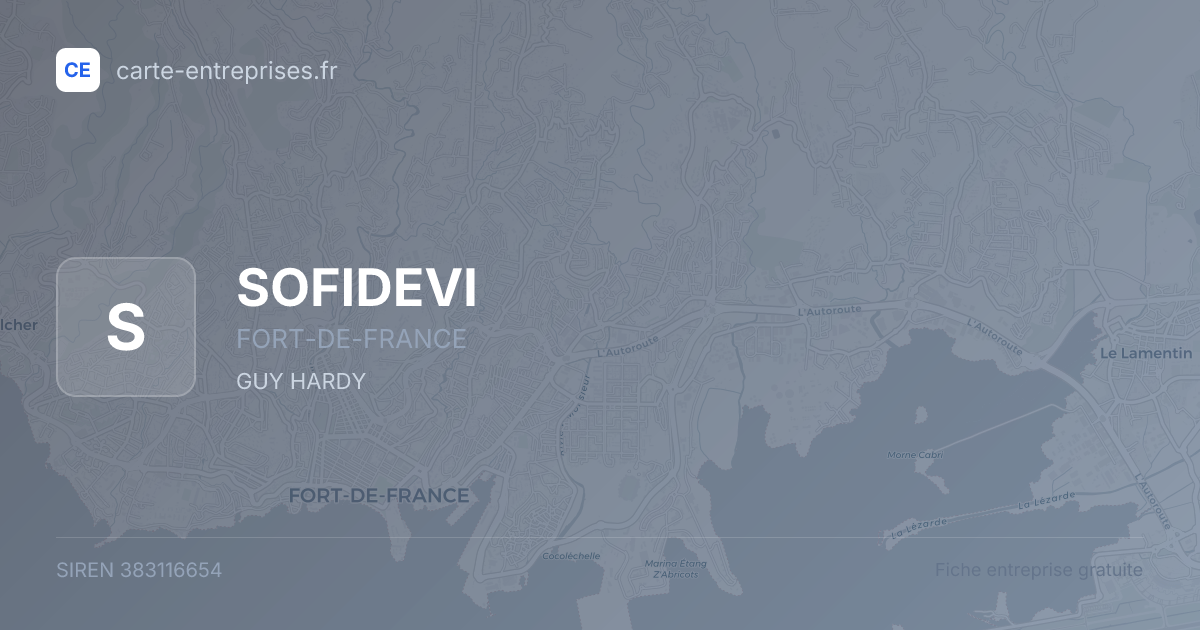SOFIDEVI — 383116654 — fiche entreprise