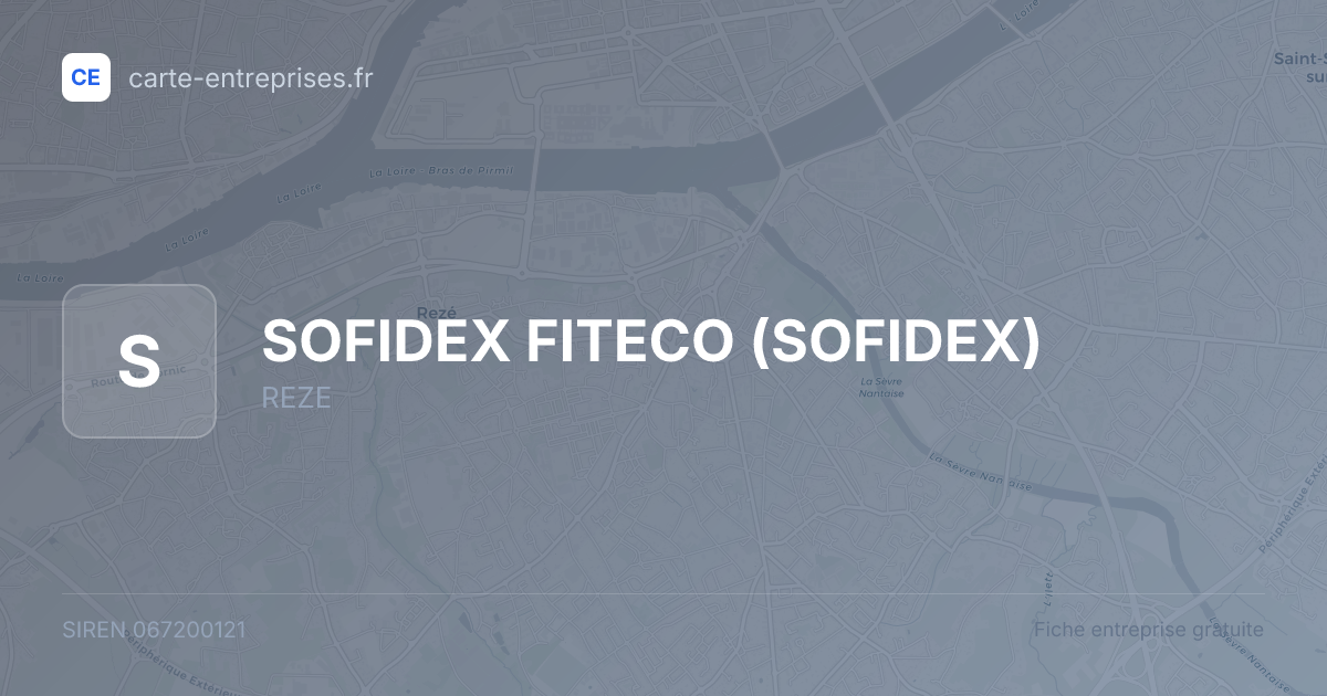 SOFIDEX FITECO (SOFIDEX) — 067200121 — fiche entreprise