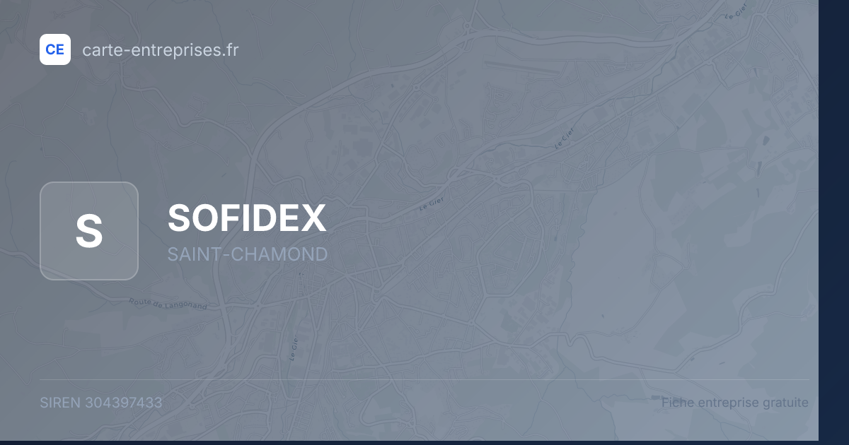 SOFIDEX — 304397433 — fiche entreprise