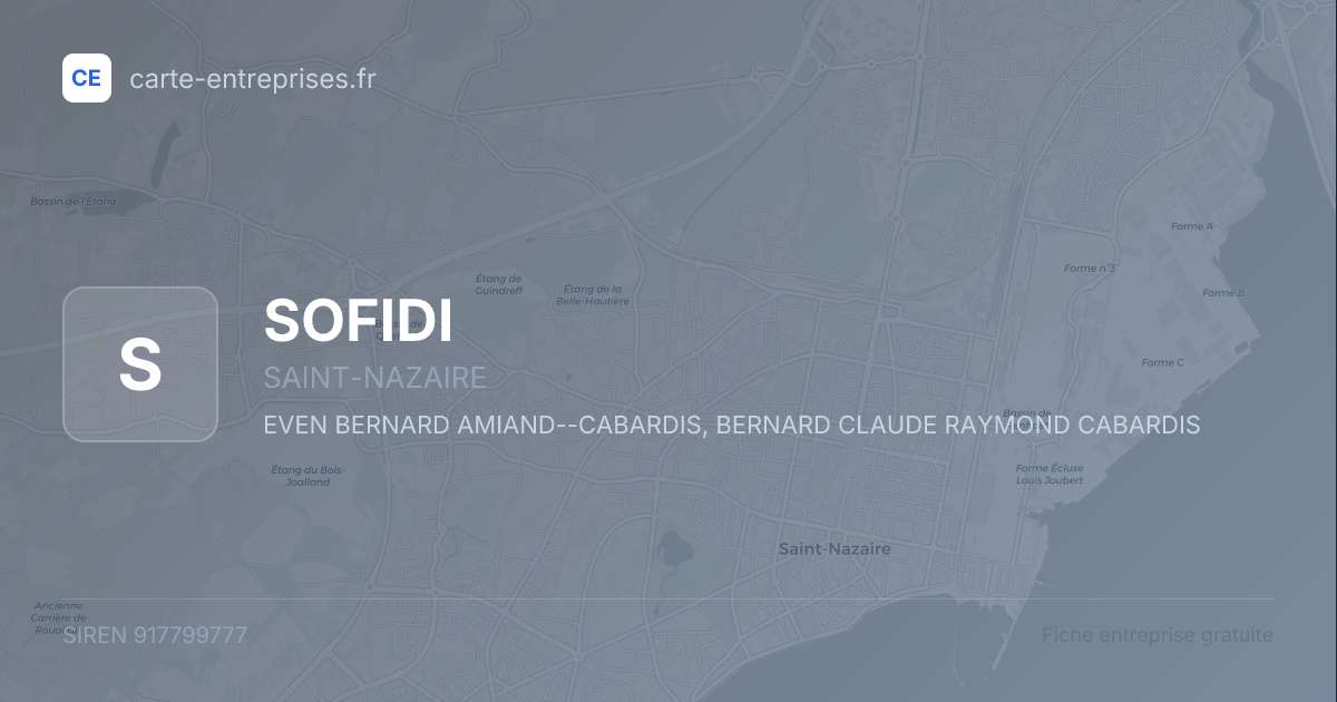 SOFIDI — 917799777 — fiche entreprise