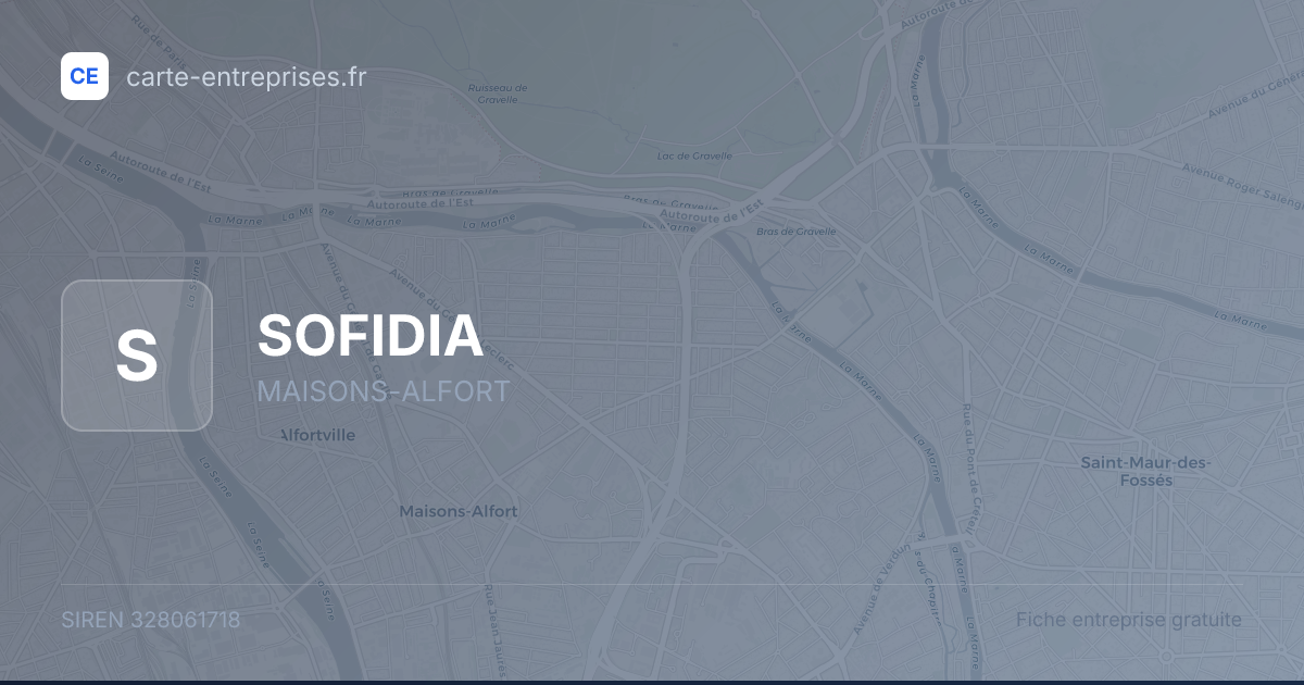 SOFIDIA — 328061718 — fiche entreprise
