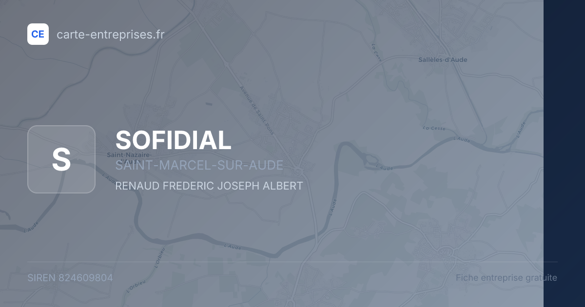 SOFIDIAL — 824609804 — fiche entreprise