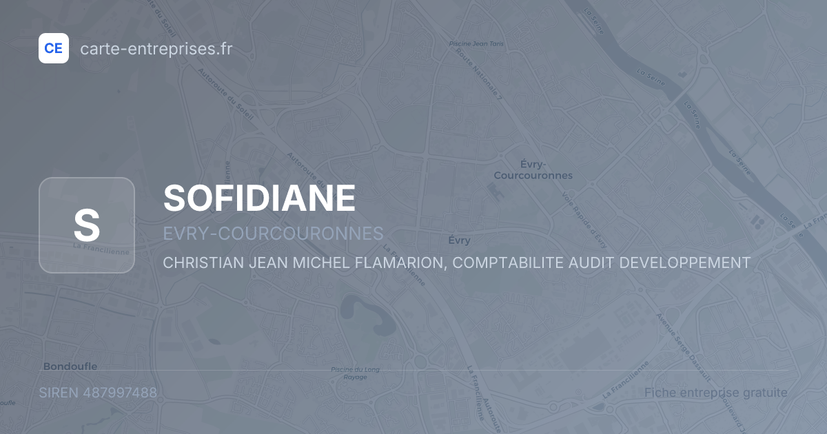 SOFIDIANE — 487997488 — fiche entreprise