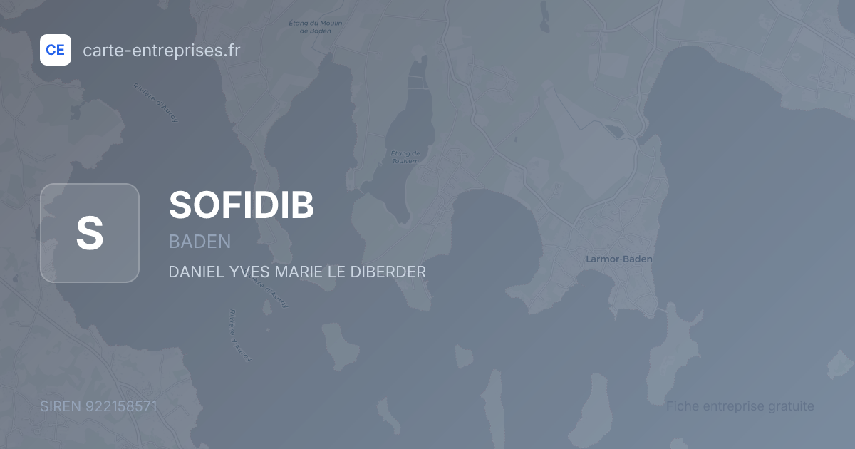 SOFIDIB — 922158571 — fiche entreprise