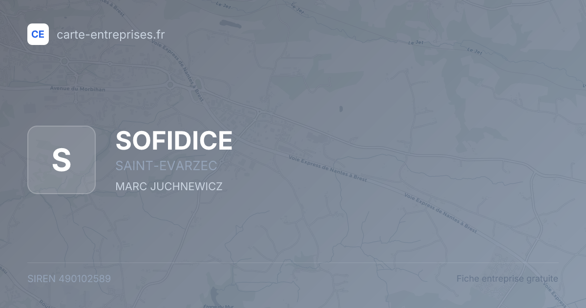 SOFIDICE — 490102589 — fiche entreprise