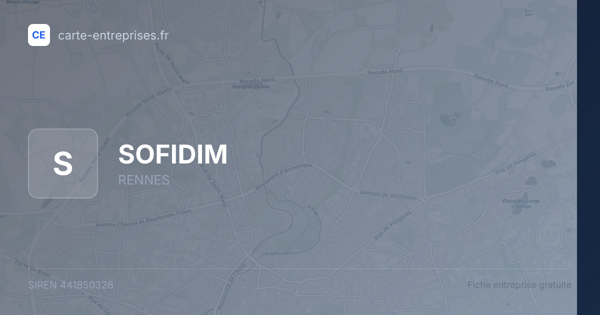 SOFIDIM — 441850328 — fiche entreprise