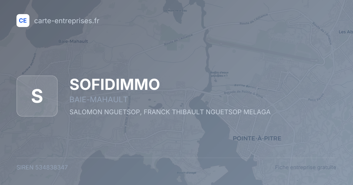 SOFIDIMMO — 534838347 — fiche entreprise