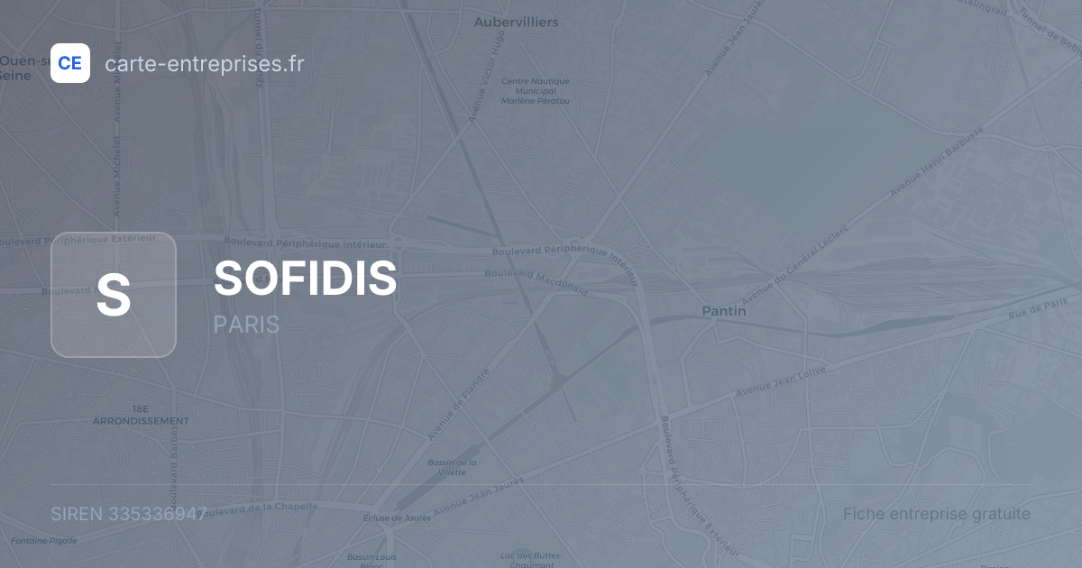 SOFIDIS — 335336947 — fiche entreprise