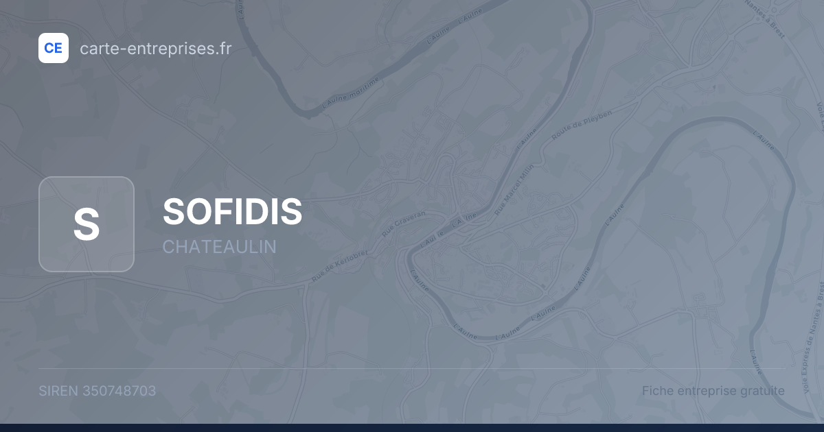 SOFIDIS — 350748703 — fiche entreprise
