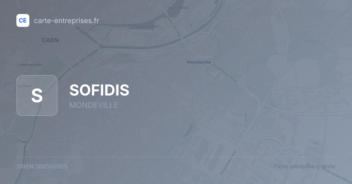 SOFIDIS — 388586505 — fiche entreprise