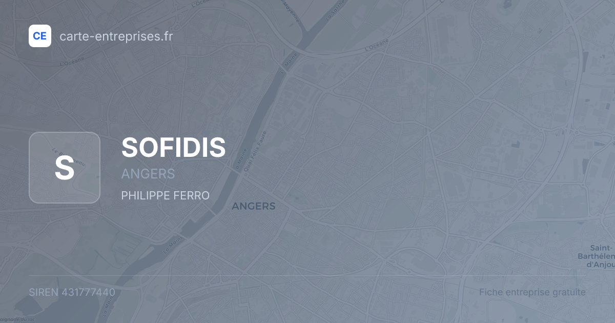 SOFIDIS — 431777440 — fiche entreprise