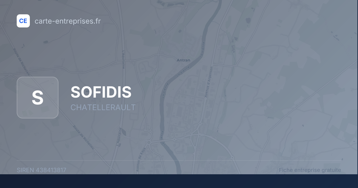 SOFIDIS — 438413817 — fiche entreprise