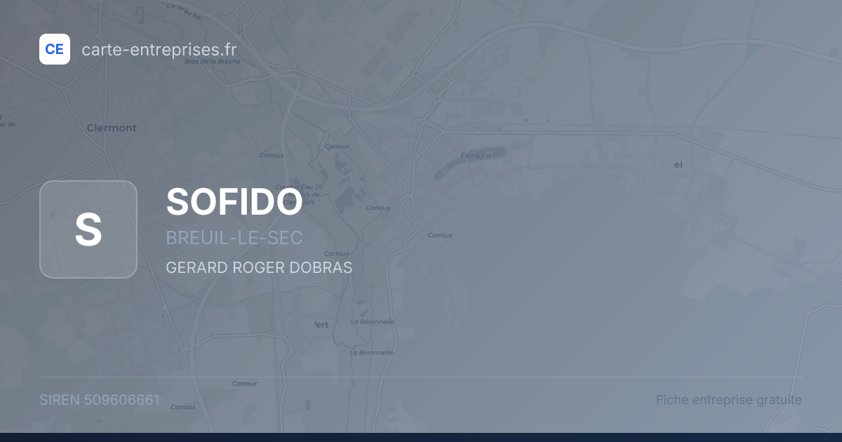 SOFIDO — 509606661 — fiche entreprise