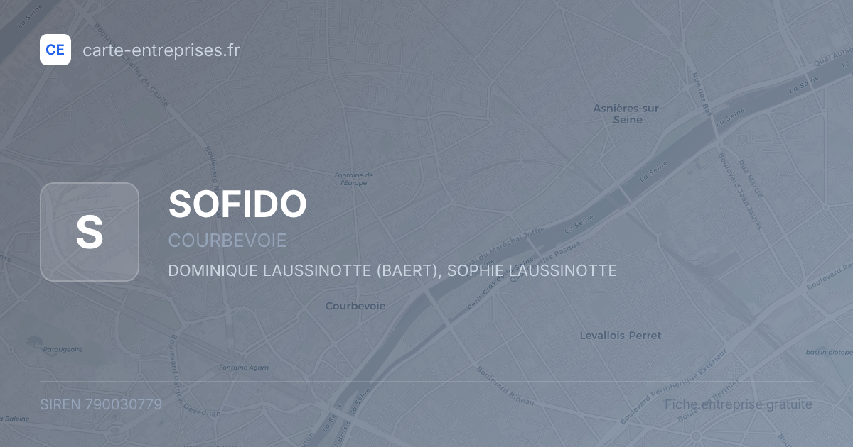 SOFIDO — 790030779 — fiche entreprise