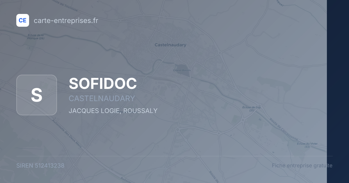 SOFIDOC — 512413238 — fiche entreprise