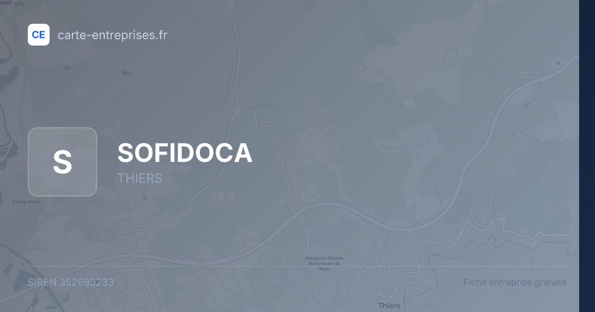 SOFIDOCA — 352695233 — fiche entreprise