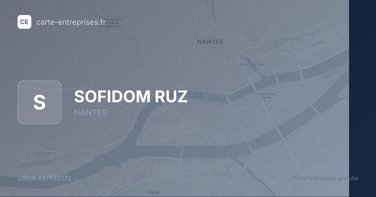 SOFIDOM RUZ — 487482572 — fiche entreprise