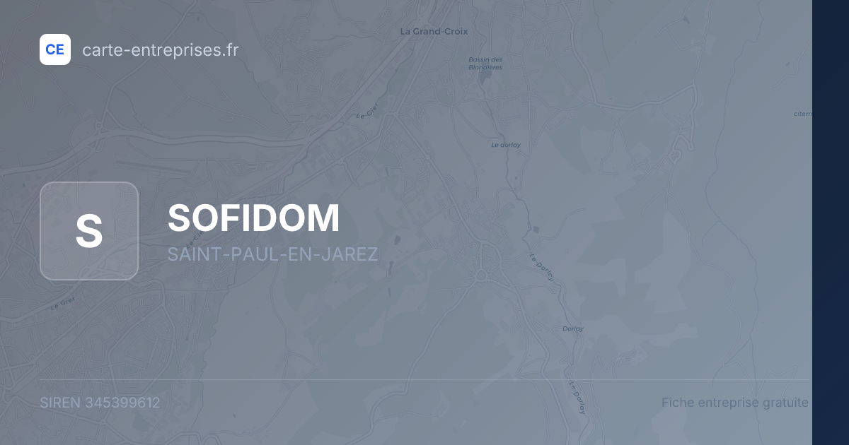 SOFIDOM — 345399612 — fiche entreprise