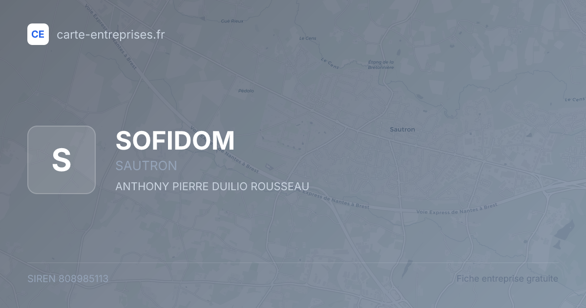 SOFIDOM — 808985113 — fiche entreprise