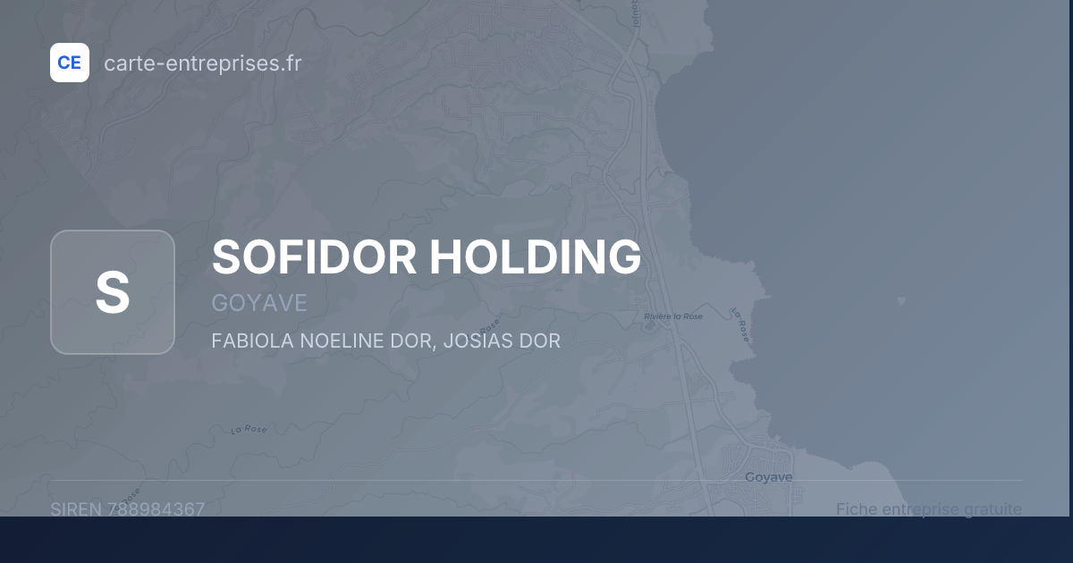 SOFIDOR HOLDING — 788984367 — fiche entreprise