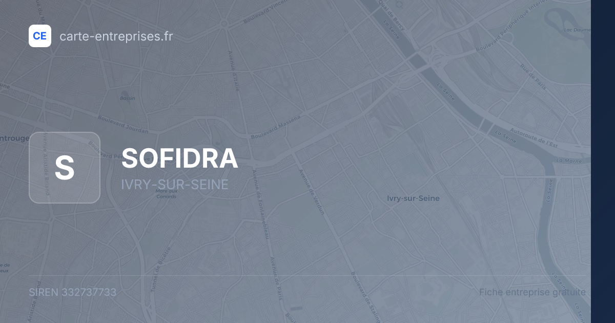 SOFIDRA — 332737733 — fiche entreprise
