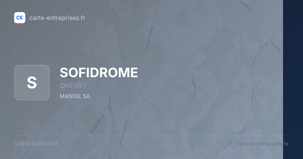 SOFIDROME — 483647095 — fiche entreprise