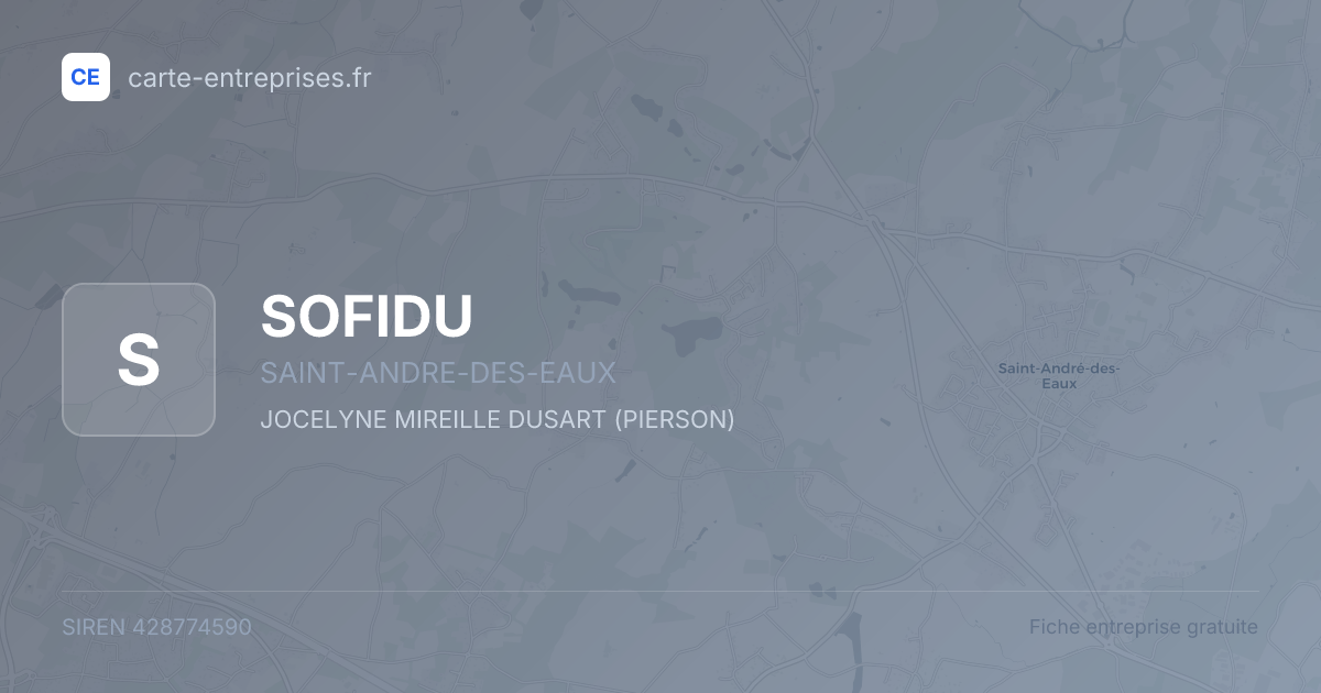 SOFIDU — 428774590 — fiche entreprise