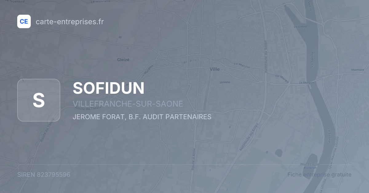 SOFIDUN — 823795596 — fiche entreprise