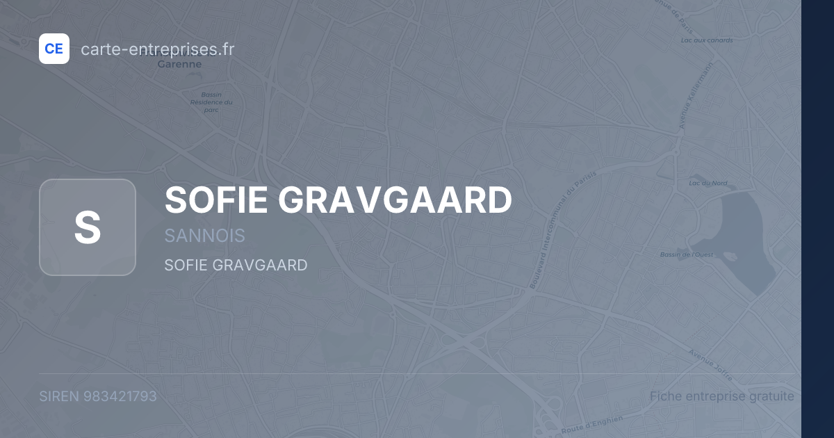 SOFIE GRAVGAARD — 983421793 — fiche entreprise
