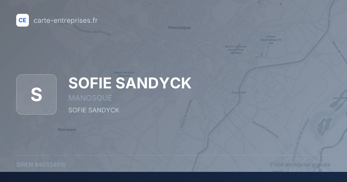 SOFIE SANDYCK — 840324610 — fiche entreprise
