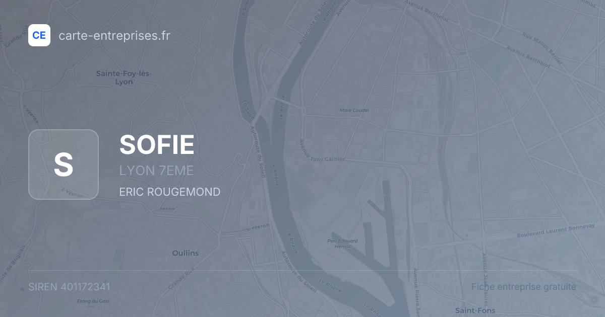 SOFIE — 401172341 — fiche entreprise