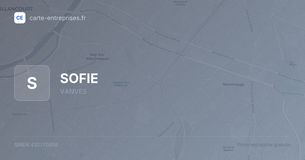 SOFIE — 432770956 — fiche entreprise