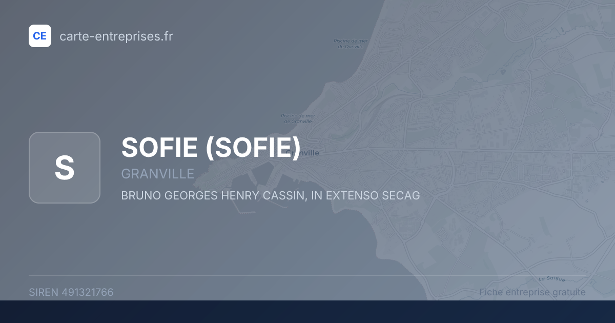 SOFIE — 491321766 — fiche entreprise