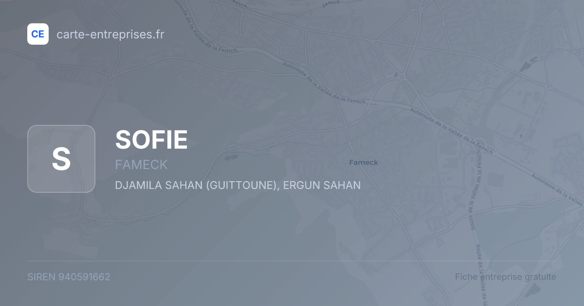 SOFIE — 940591662 — fiche entreprise