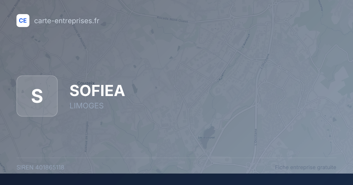 SOFIEA — 401865118 — fiche entreprise