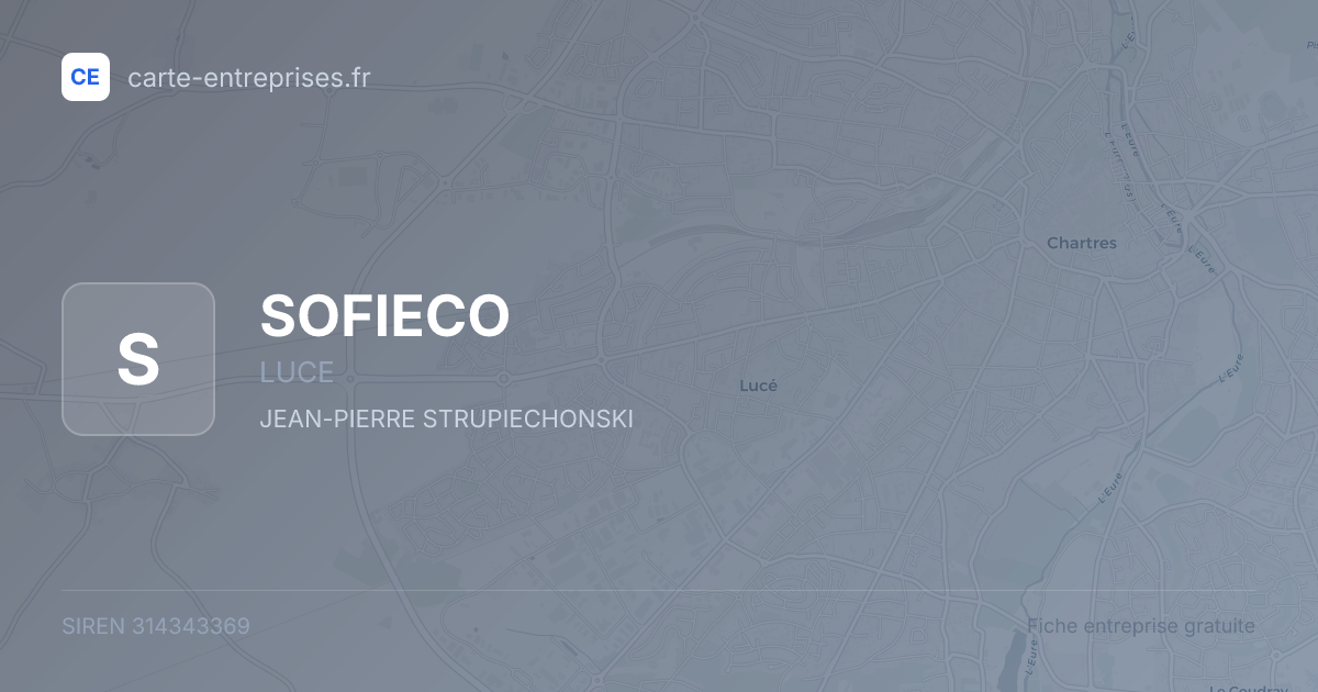 SOFIECO — 314343369 — fiche entreprise