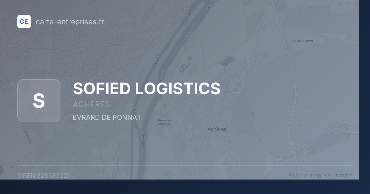 SOFIED LOGISTICS — 828695221 — fiche entreprise
