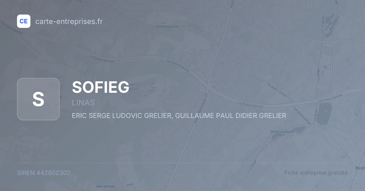 SOFIEG — 442802302 — fiche entreprise