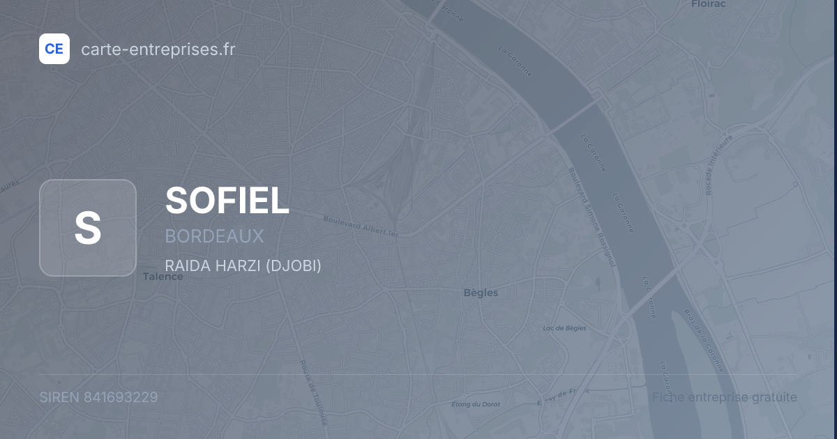 SOFIEL — 841693229 — fiche entreprise