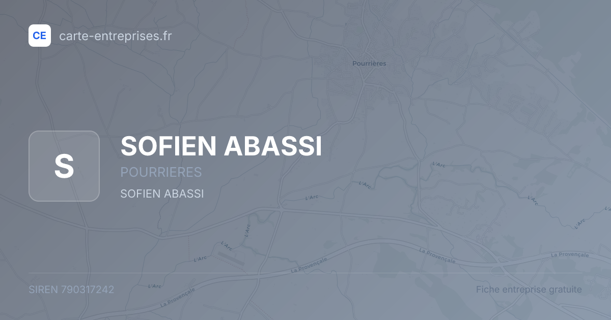 SOFIEN ABASSI — 790317242 — fiche entreprise