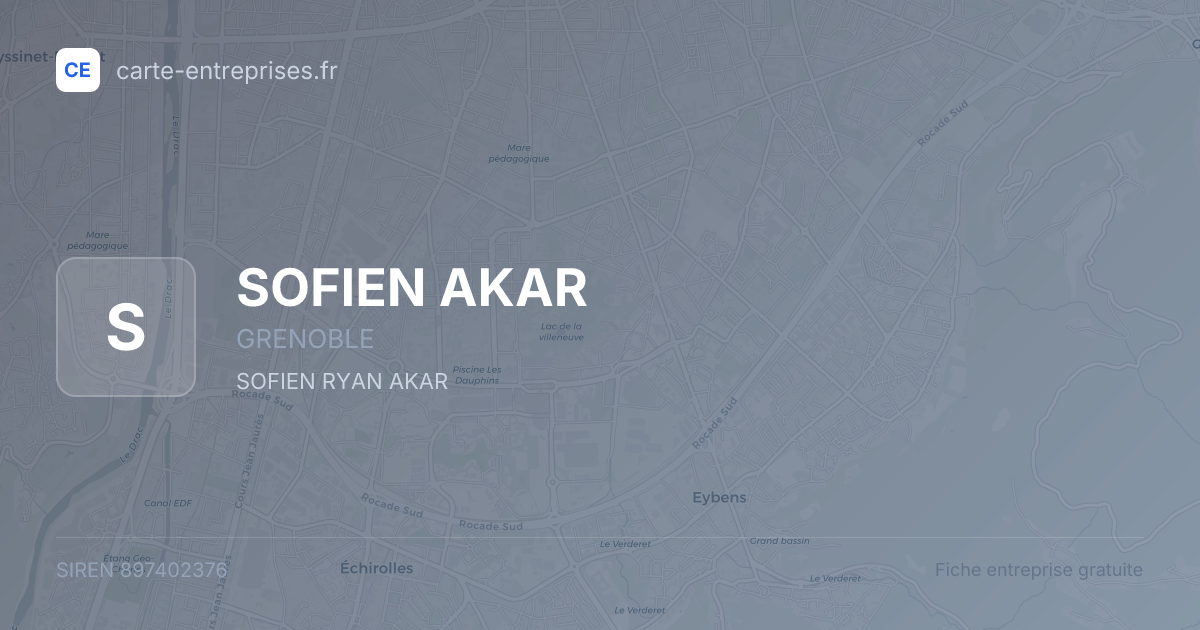 SOFIEN AKAR — 897402376 — fiche entreprise