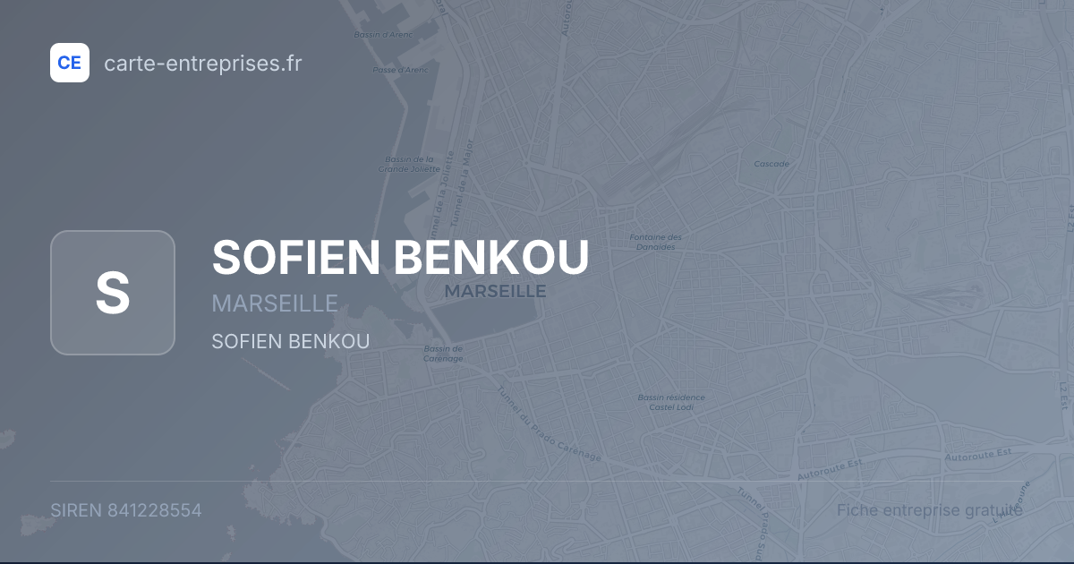 SOFIEN BENKOU — 841228554 — fiche entreprise
