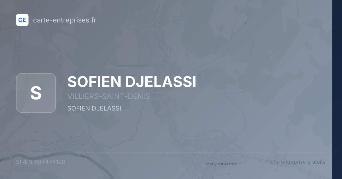 SOFIEN DJELASSI — 804444198 — fiche entreprise