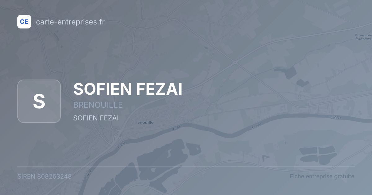 SOFIEN FEZAI — 808263248 — fiche entreprise