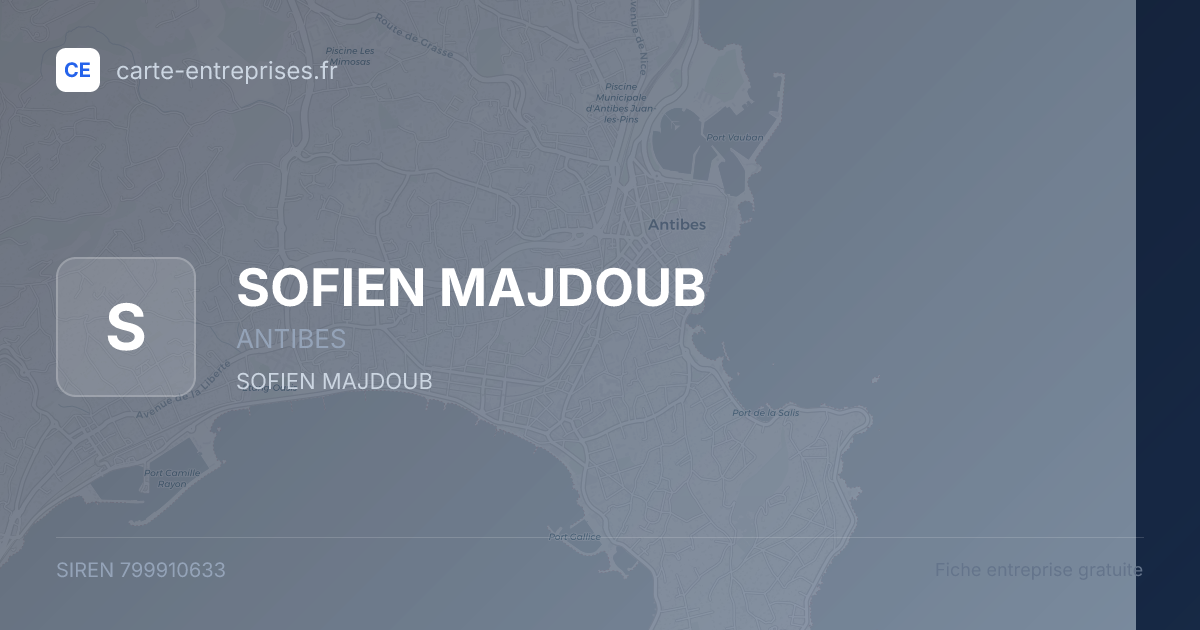 SOFIEN MAJDOUB — 799910633 — fiche entreprise