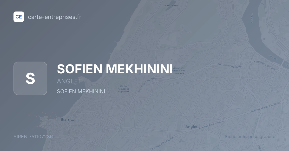 SOFIEN MEKHININI — 751107236 — fiche entreprise