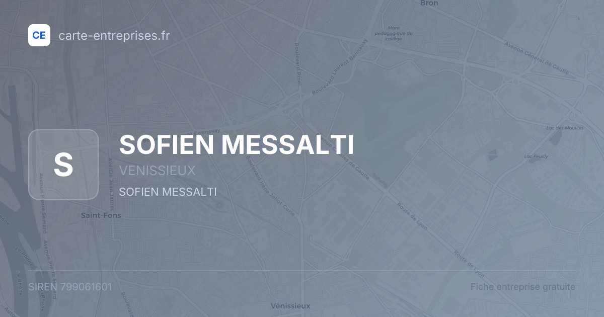 SOFIEN MESSALTI — 799061601 — fiche entreprise