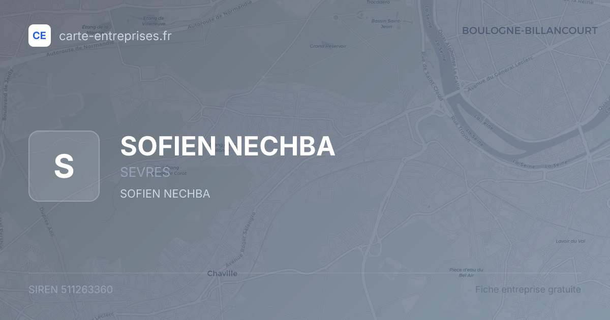 SOFIEN NECHBA — 511263360 — fiche entreprise