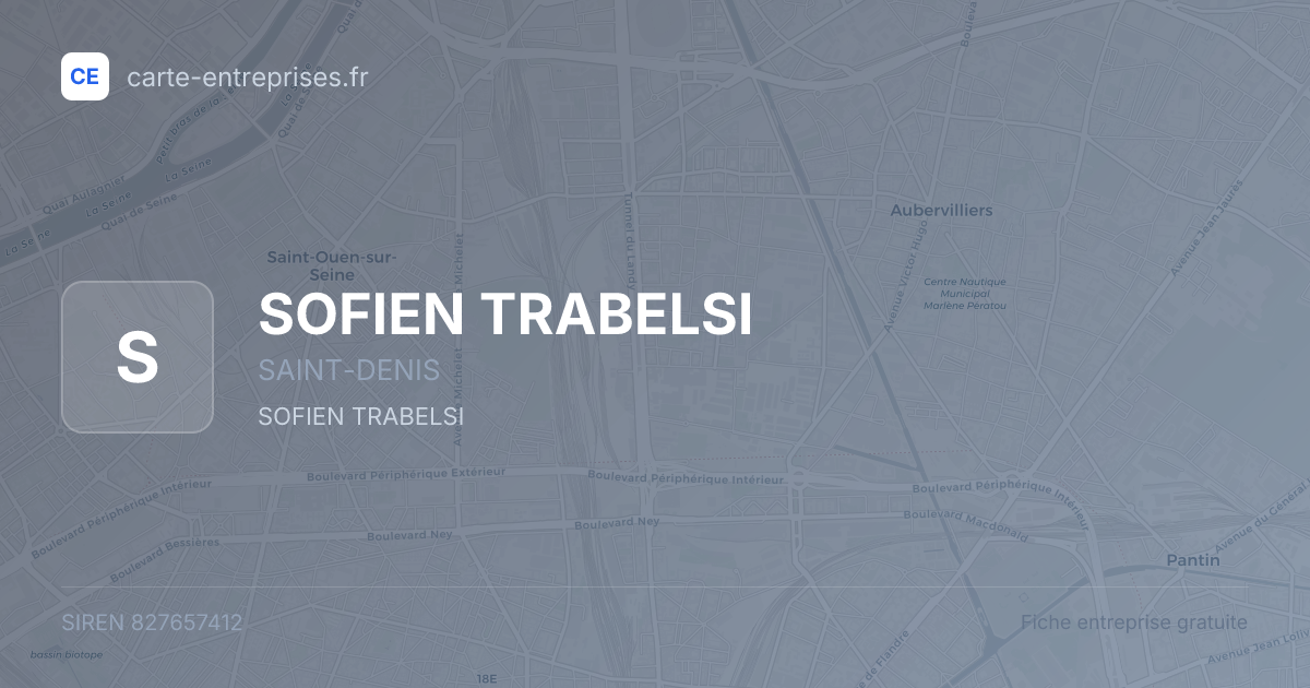 SOFIEN TRABELSI — 827657412 — fiche entreprise